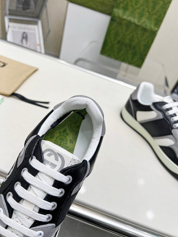 GG Men's MAC80 Sneaker White Black Cowhide 539519