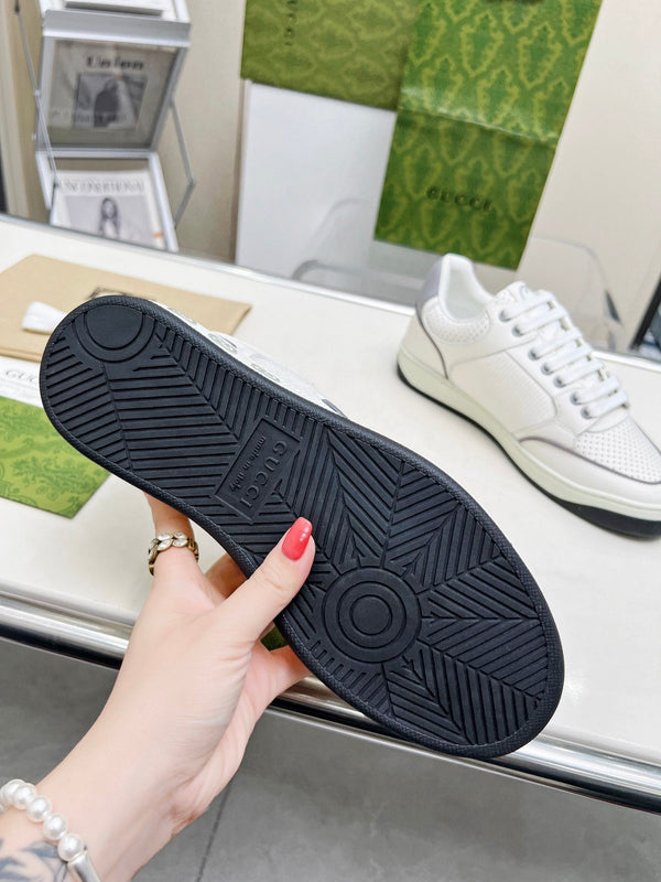 GG Men's MAC80 Sneaker White Grey Cowhide 539527