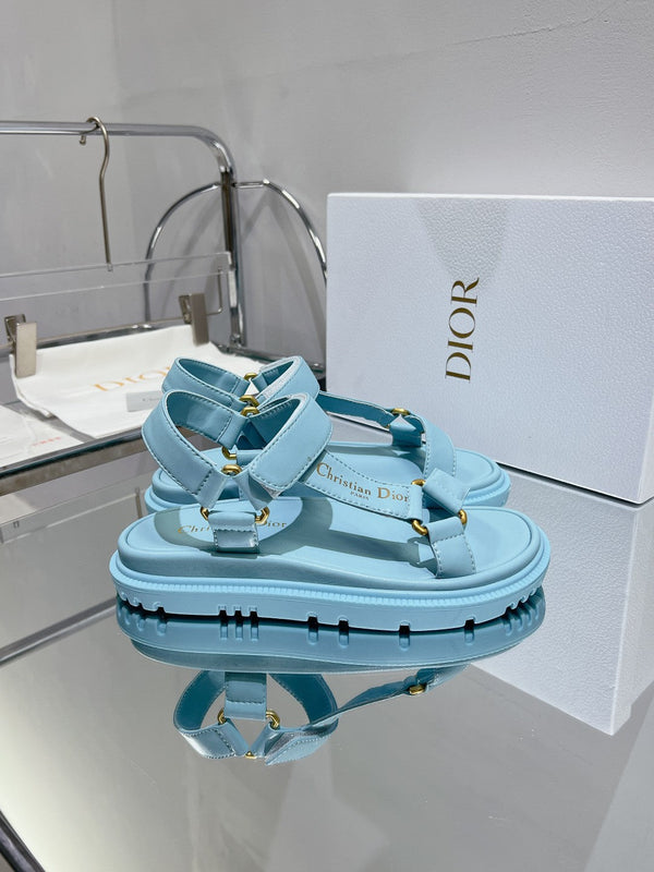 CD D-Wave Sandal In Could Blue Cowhide 100749