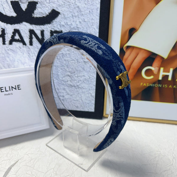 CERCHIETTO IN TESSUTO DENIM BLU 151387