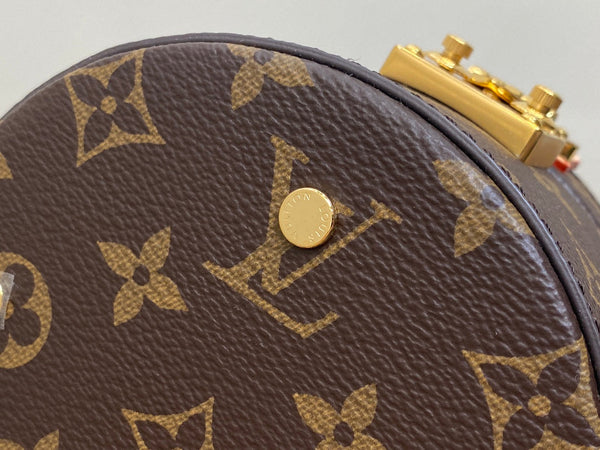 lv scott bag 13cm brown monogram canvas