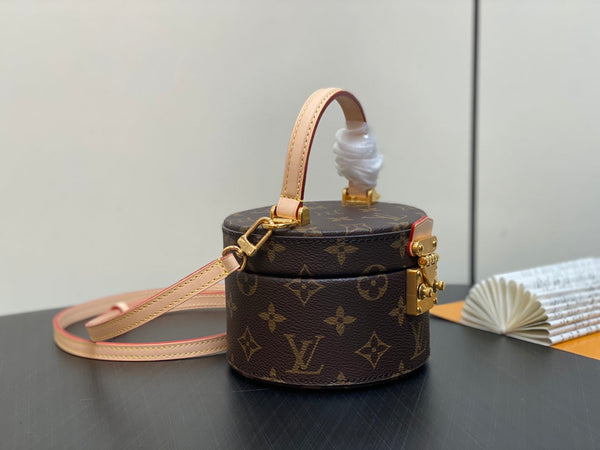 lv scott bag 13cm brown monogram canvas