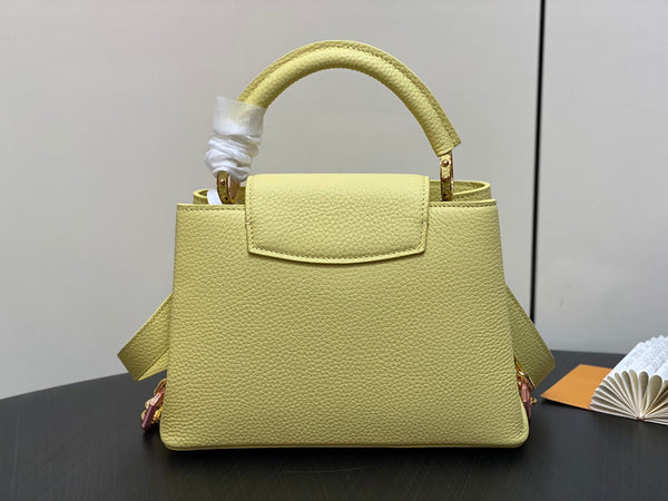 CAPUCINES BB 27 GIALLO TAURILLON ORO HARDWARE