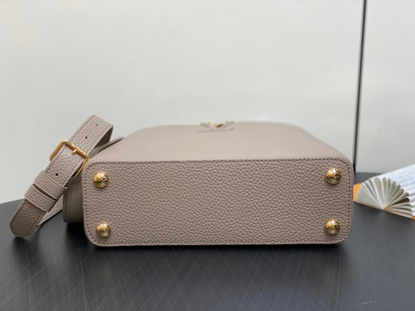 CAPUCINES BB 27 IN KHAKI BROWN TAURILLON