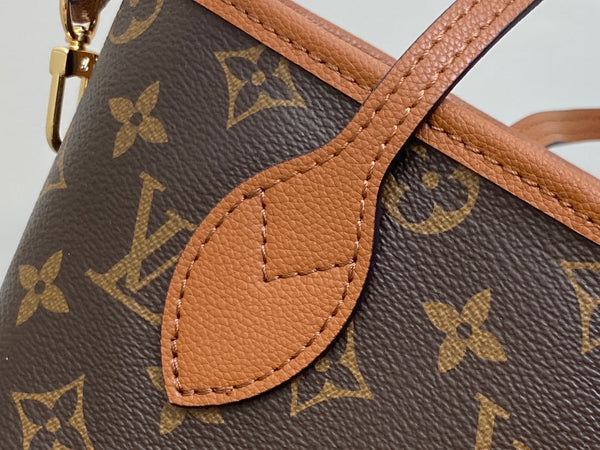 Neverfull 24 Bandoulière Inside Out BB Brown Calfskin