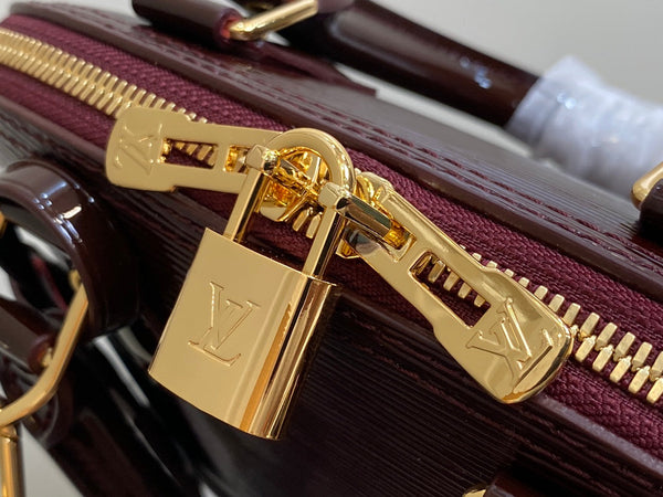 alma bb 23 bordeaux red epi calfskin