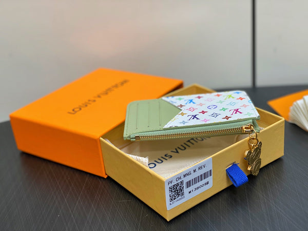 ALV x TM ROMY Wallet Green Gold Leather 329890