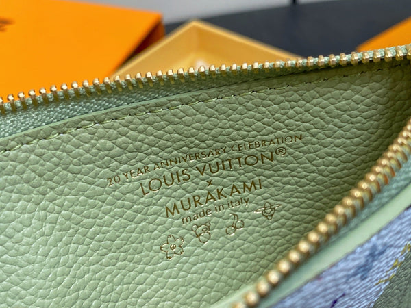 ALV x TM ROMY Wallet Green Gold Leather 329890
