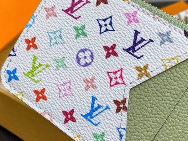 ALV x TM ROMY Wallet Green Gold Leather 329890