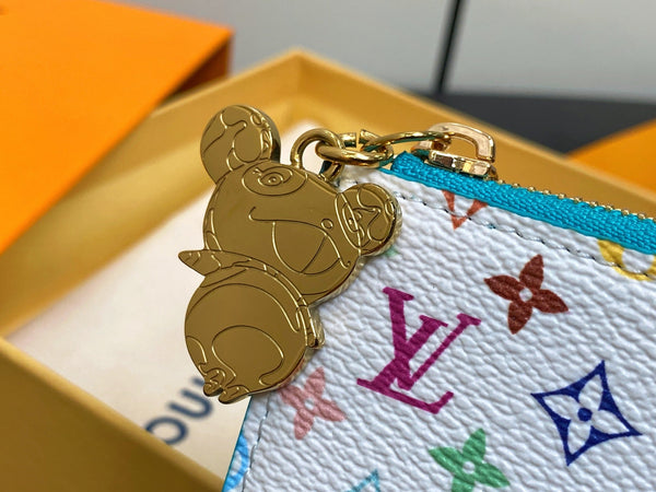 LV x TM ROMY Wallet Blue Gold Leather 329927