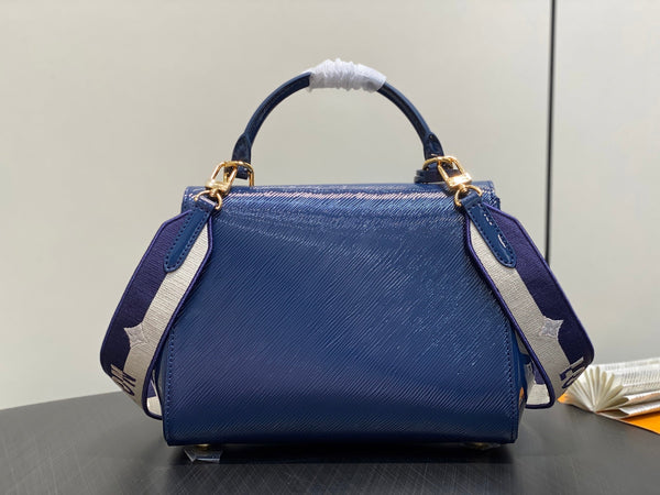 LV Cluny Bag Sapphire Blue Epi leather