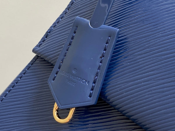 LV Cluny Bag Sapphire Blue Epi leather