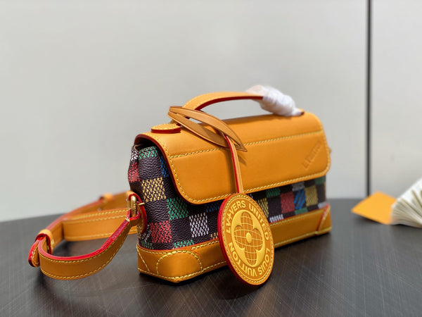 LV Steamer East West Wearable Wallet Multicolor Canvas Cowhide 332878