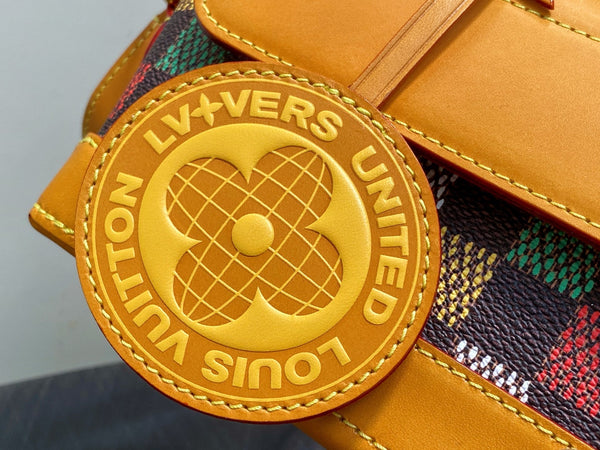 LV Steamer East West Wearable Wallet Multicolor Canvas Cowhide 332878