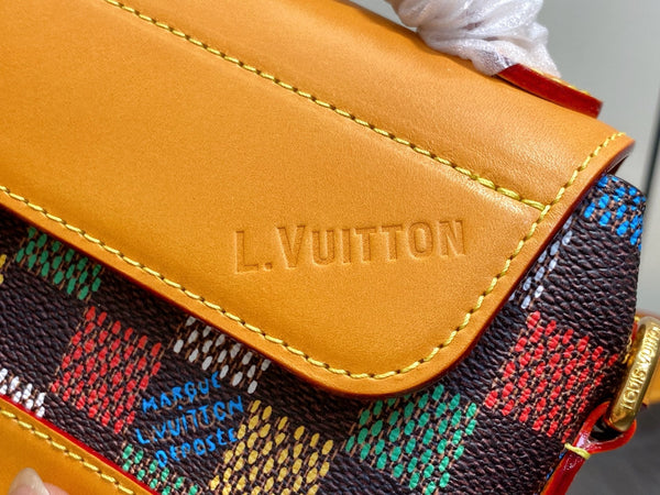 LV Steamer East West Wearable Wallet Multicolor Canvas Cowhide 332878