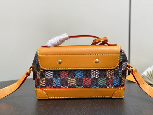 LV Steamer East West Wearable Wallet Multicolor Canvas Cowhide 332878