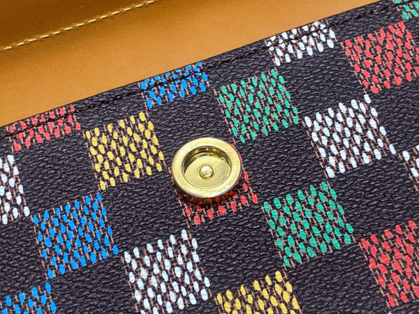 LV Steamer East West Wearable Wallet Multicolor Canvas Cowhide 332878