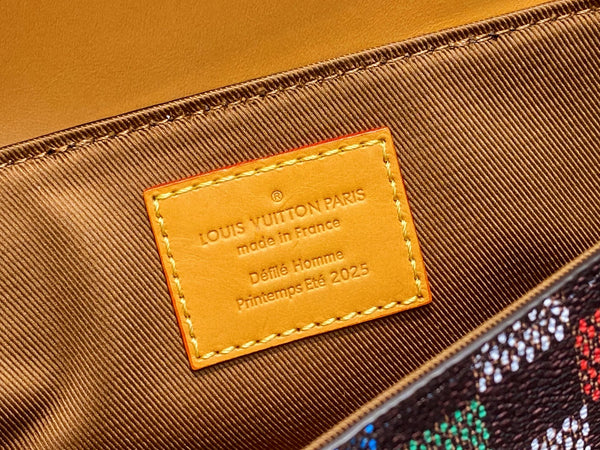 LV Steamer East West Wearable Wallet Multicolor Canvas Cowhide 332878