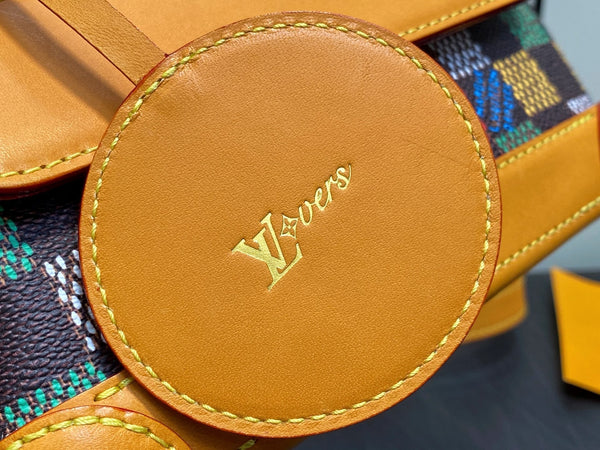 LV Steamer East West Wearable Wallet Multicolor Canvas Cowhide 332878