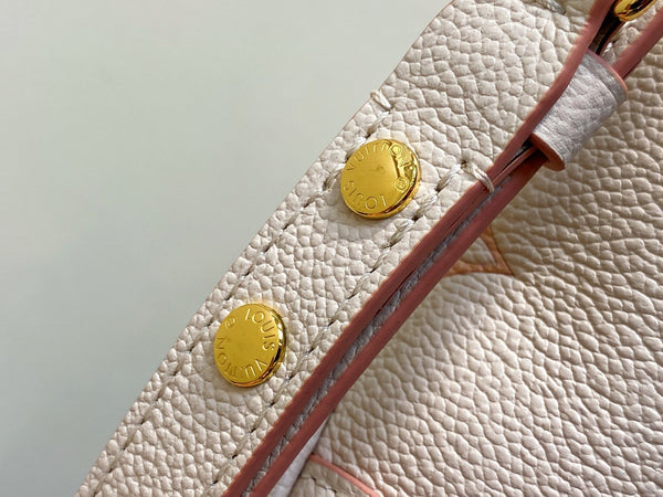 LV Nano Diane 19cm Cream Grained Calfskin