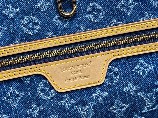 LV Neverfull MM 31cm Blue Denim