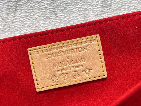 LV x TM Pochette Métis East West 21.5cm White Cherry Canvas