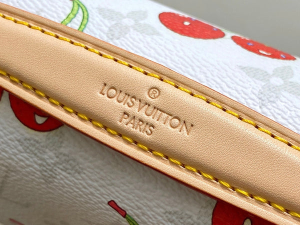 LV x TM Pochette Métis East West 21.5cm White Cherry Canvas
