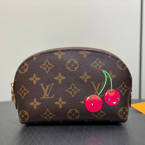 LV x TM Cosmetic Pouch PM Monogram Coasted Canvas