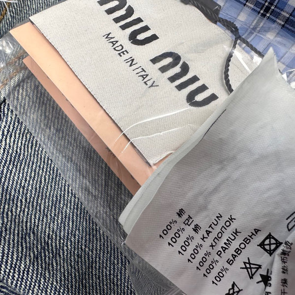 Miu Blue Denim Mini Dress