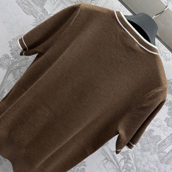 Miu 25 T-Shirt Brown Wool 232023