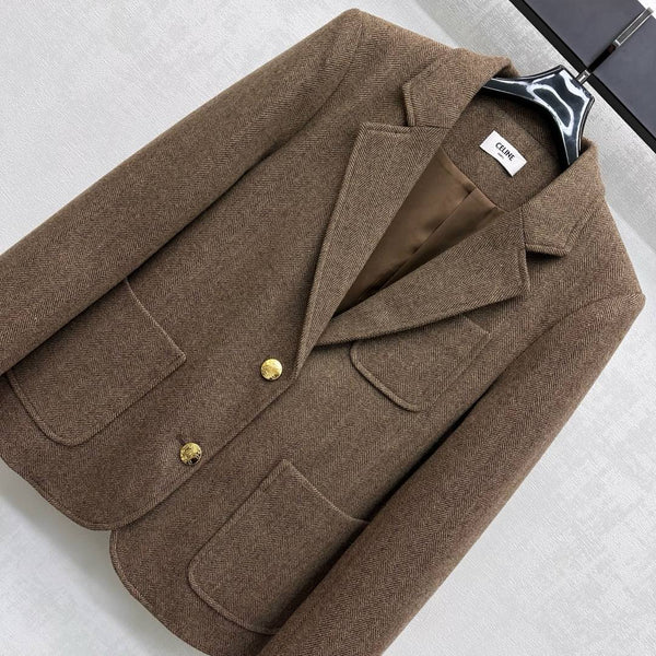 Celine 25 Separate Dress Brown Polyester 296718