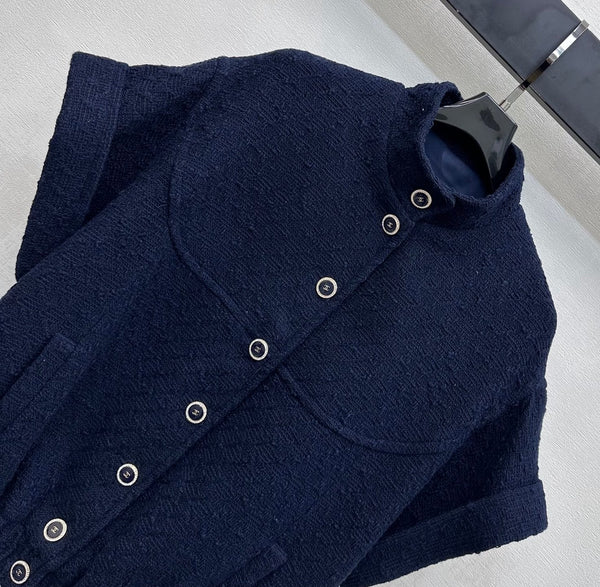 Veste CC Manches courtes Coton bleu marine 350255