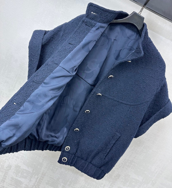 Veste CC Manches courtes Coton bleu marine 350255