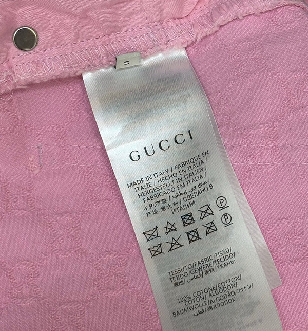 GG 26s Jacquard Leg Jeans Hot Pink Denim 363924