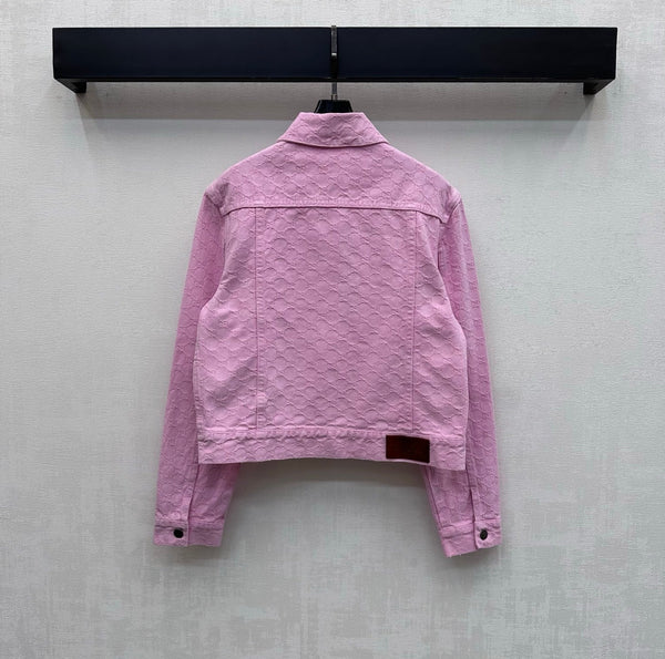 GG 26s Jacquard Jacket Hot Pink Denim 363931