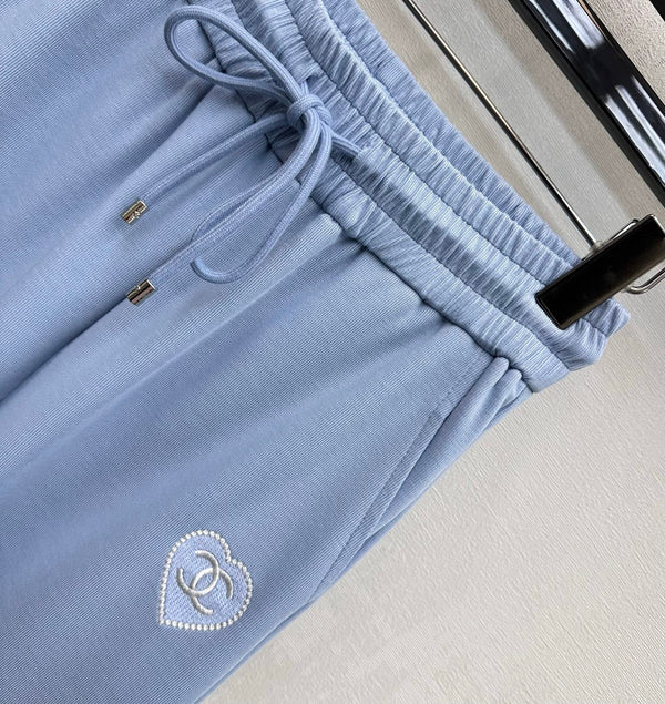 CC 2026 Pantalon droit Bleu Tencel Coton 366977