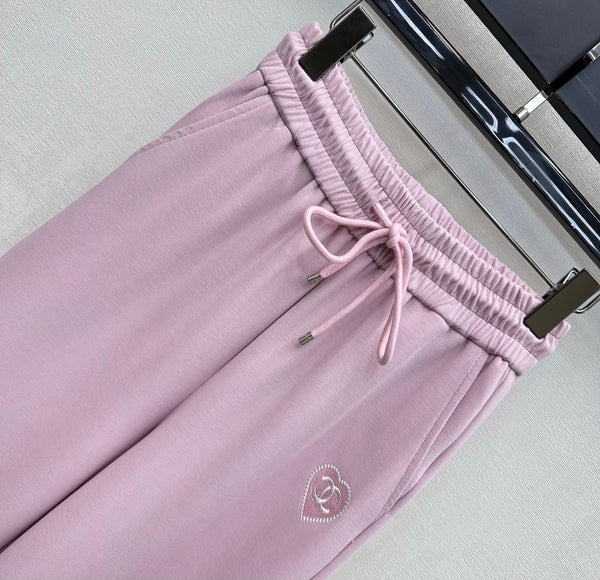 CC 2026 Pantalon droit Rose Tencel Coton 366979