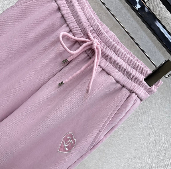 CC 2026 Pantalon droit Rose Tencel Coton 366979