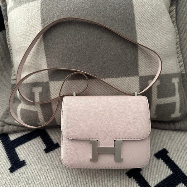 CONSTANCE 18 FERRAMENTA ARGENTO ROSA CHIARO CHEVRE