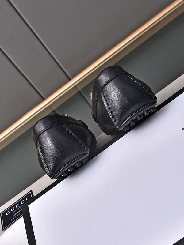 GG Men's Bee Loafer Black Cowhide 853336