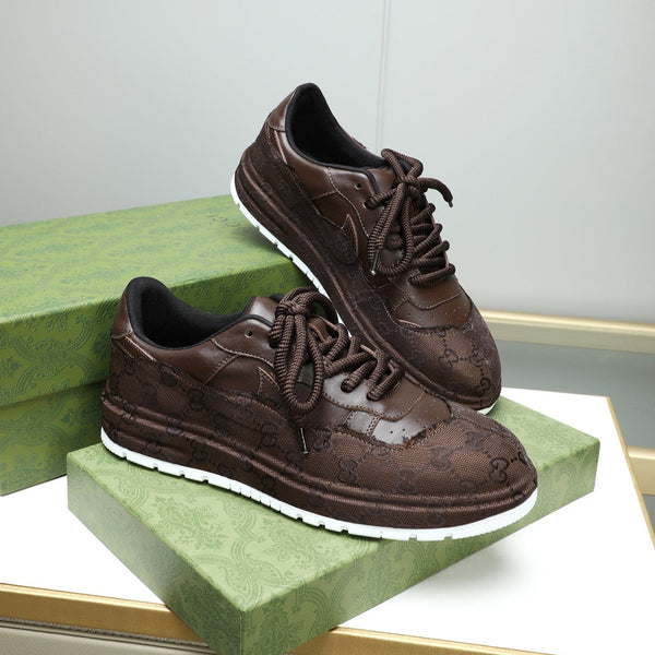 GG Men's Sneaker Brown Cowhide 587323