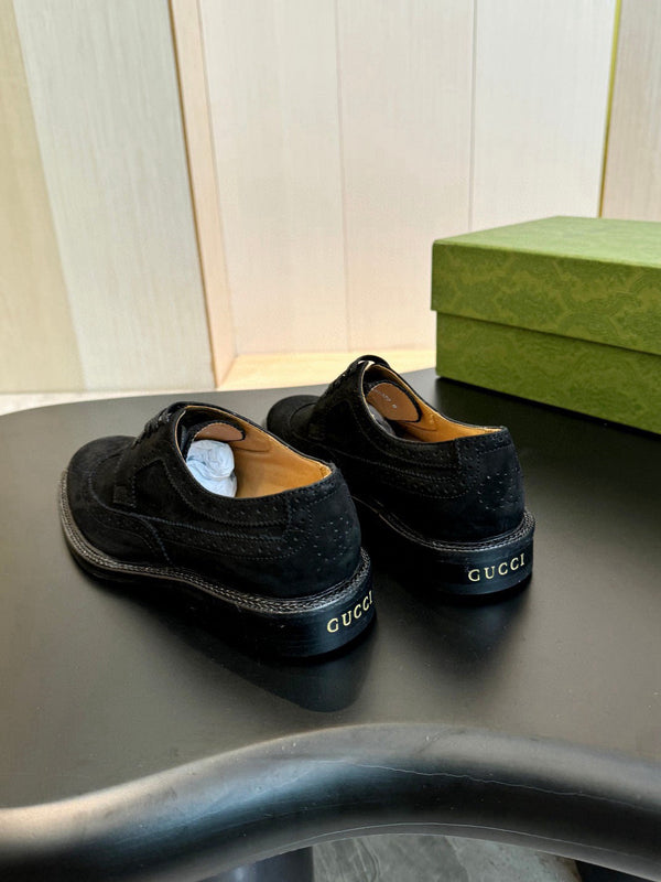 GG Men's Dress Shoe Black Suede 559324