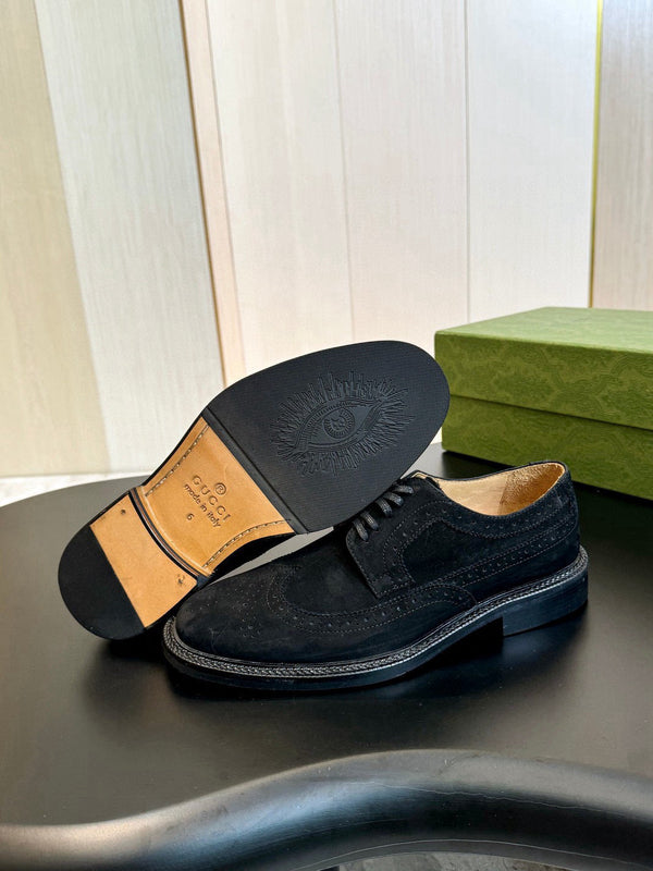 GG Men's Dress Shoe Black Suede 559324