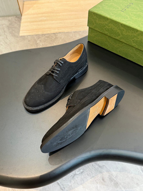 GG Men's Dress Shoe Black Suede 559324