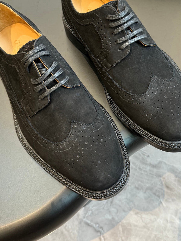GG Men's Dress Shoe Black Suede 559324