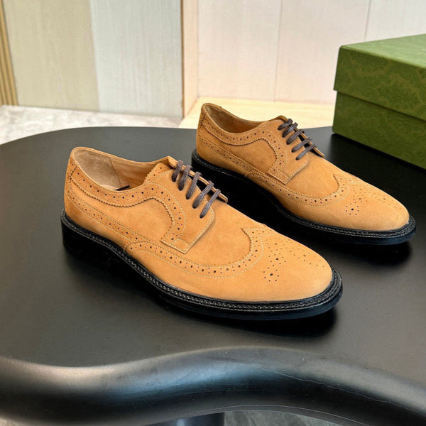GG Men's Dress Shoe Light Brown Suede 559325