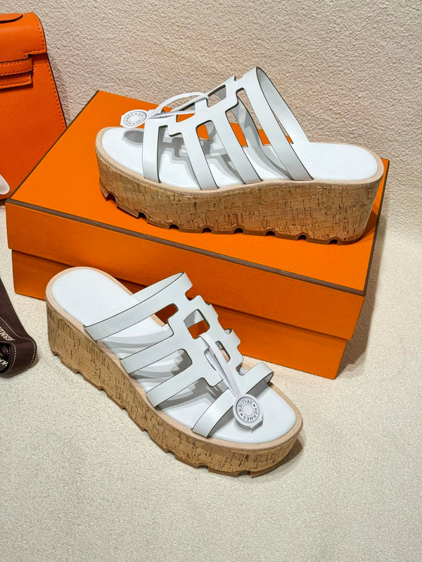 SANDALO ISABELLA IN PELLE DI VITELLO BIANCA