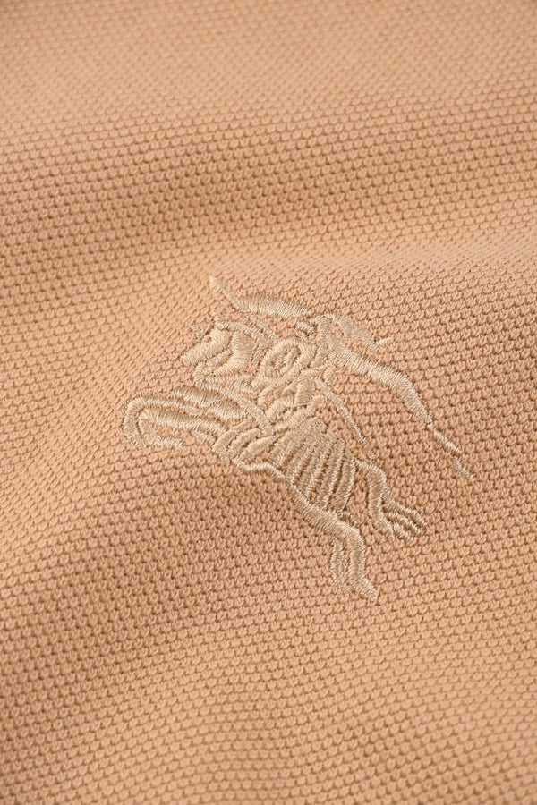 Burberry 25 Polo T- Shirt Caramel Cotton 232684