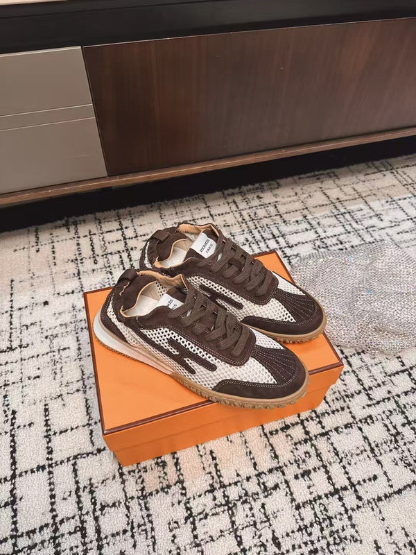 HM 25 Jet Sneaker Brown Mesh Cowhide 318022