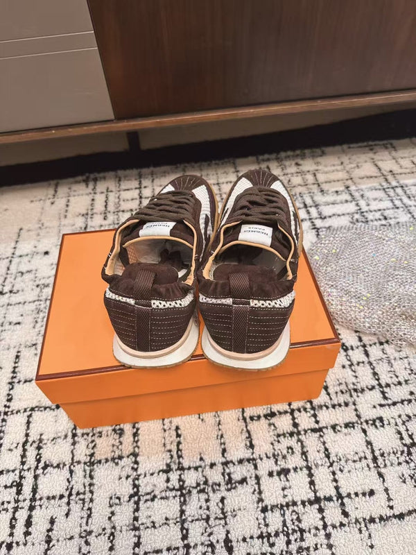 HM 25 Jet Sneaker Brown Mesh Cowhide 318022